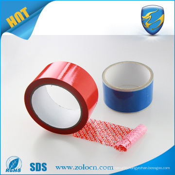 tamper evident security BOPP tape with company logo